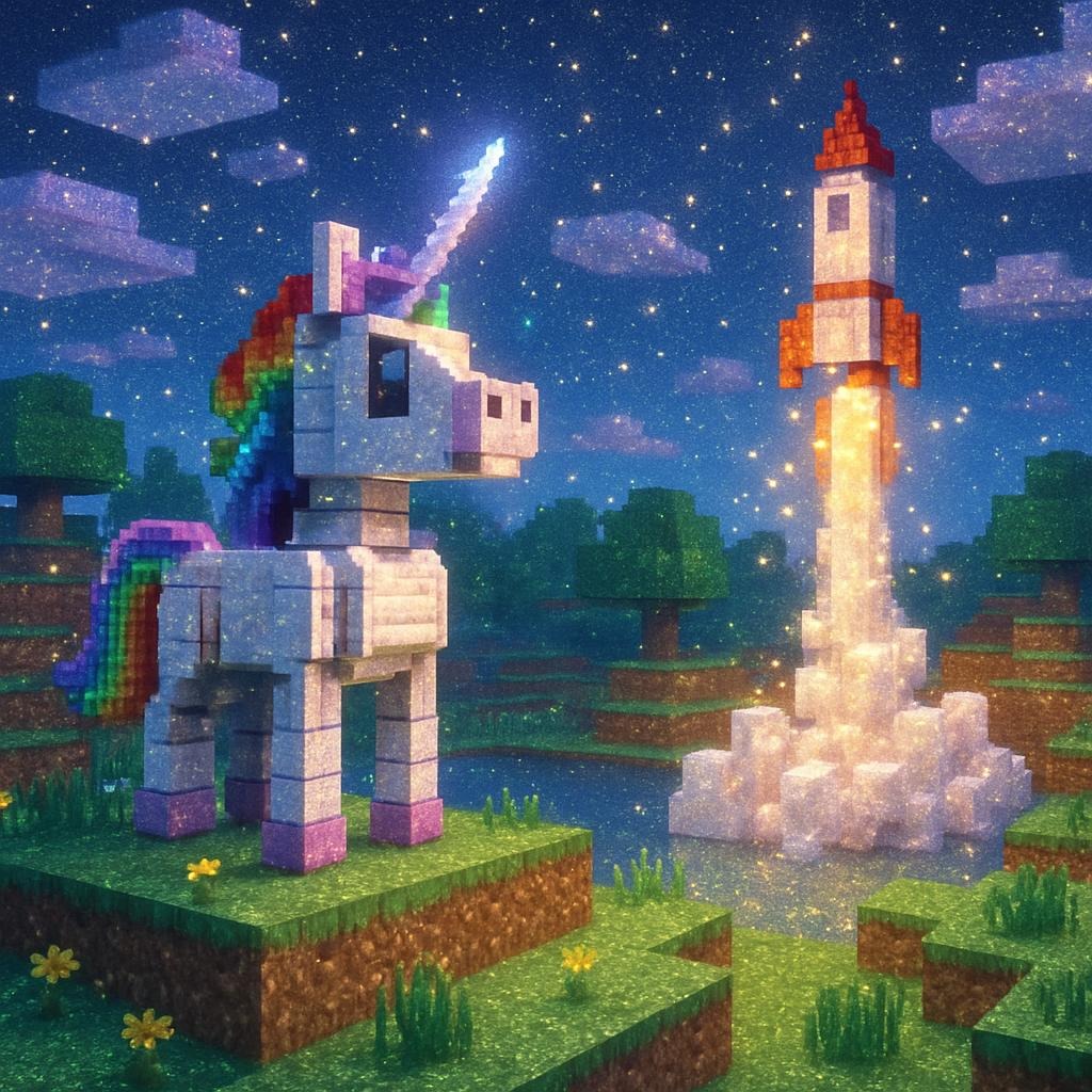 einhornroboter-rakete